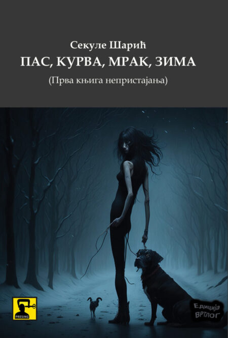 Pas, kurva, mrak, zima